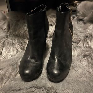 Also black booties size 6.5